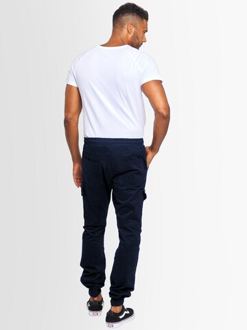 Alessandro Salvarini Regular Cargo Pants 'ASComfi' in Blue