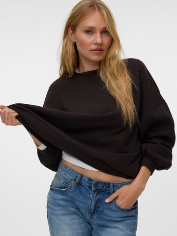 Felpa di VERO MODA in marrone: frontale