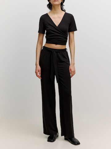 Wide Leg Pantalon 'Anda' EDITED en noir