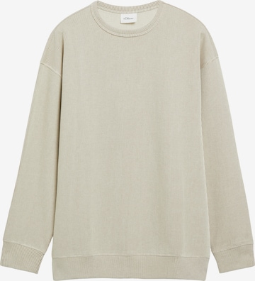 Sweat-shirt s.Oliver en beige : devant