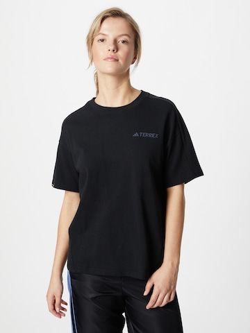 ADIDAS TERREX Sportshirt 'Campyx' in Schwarz: predná strana