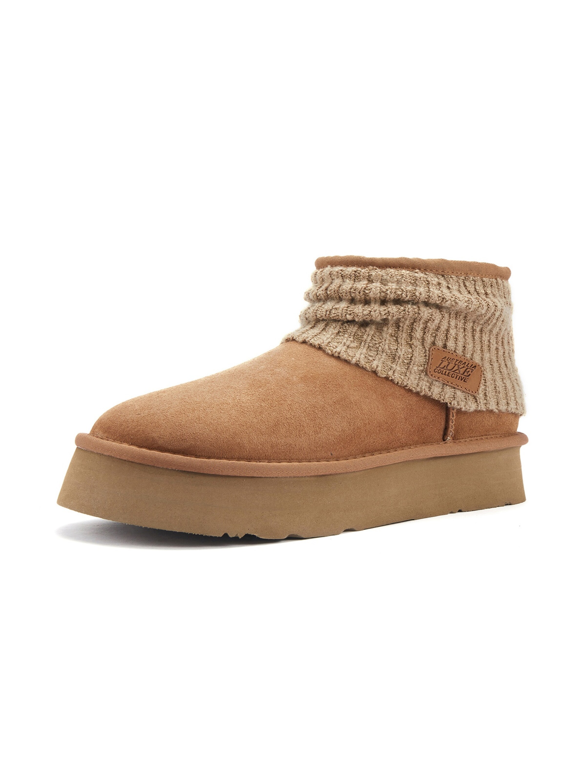 Australia Luxe Collective Bootie ' FAME ULTRA PLATFOAM ' in Brown