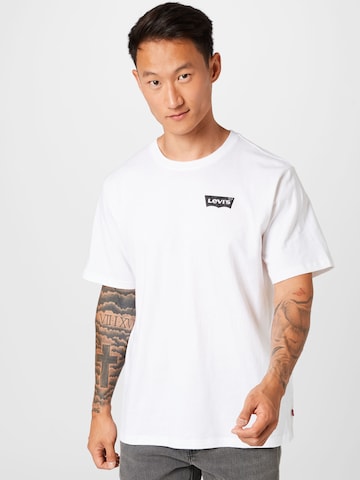 T-Shirt 'SS Relaxed Fit Tee' LEVI'S ® en blanc : devant