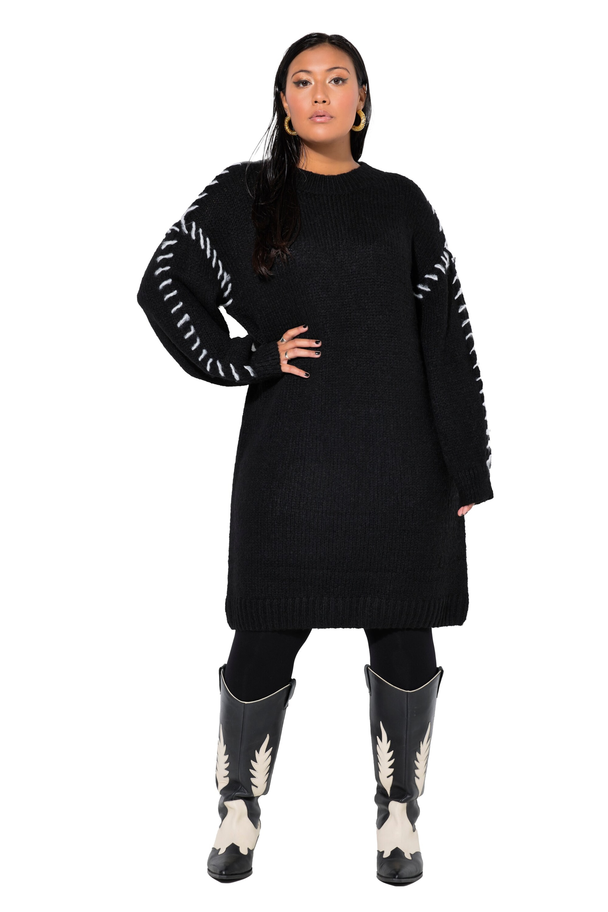 Studio Untold Kleid in Schwarz: Vorderseite