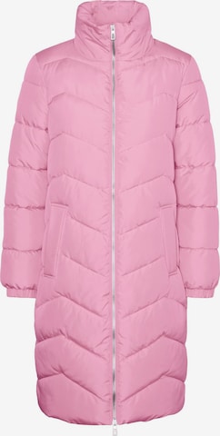 VERO MODA Winter Coat in Pink: front