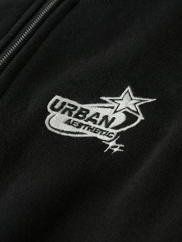 NAME IT - Sudadera con cremallera 'NKMLASSE' en negro