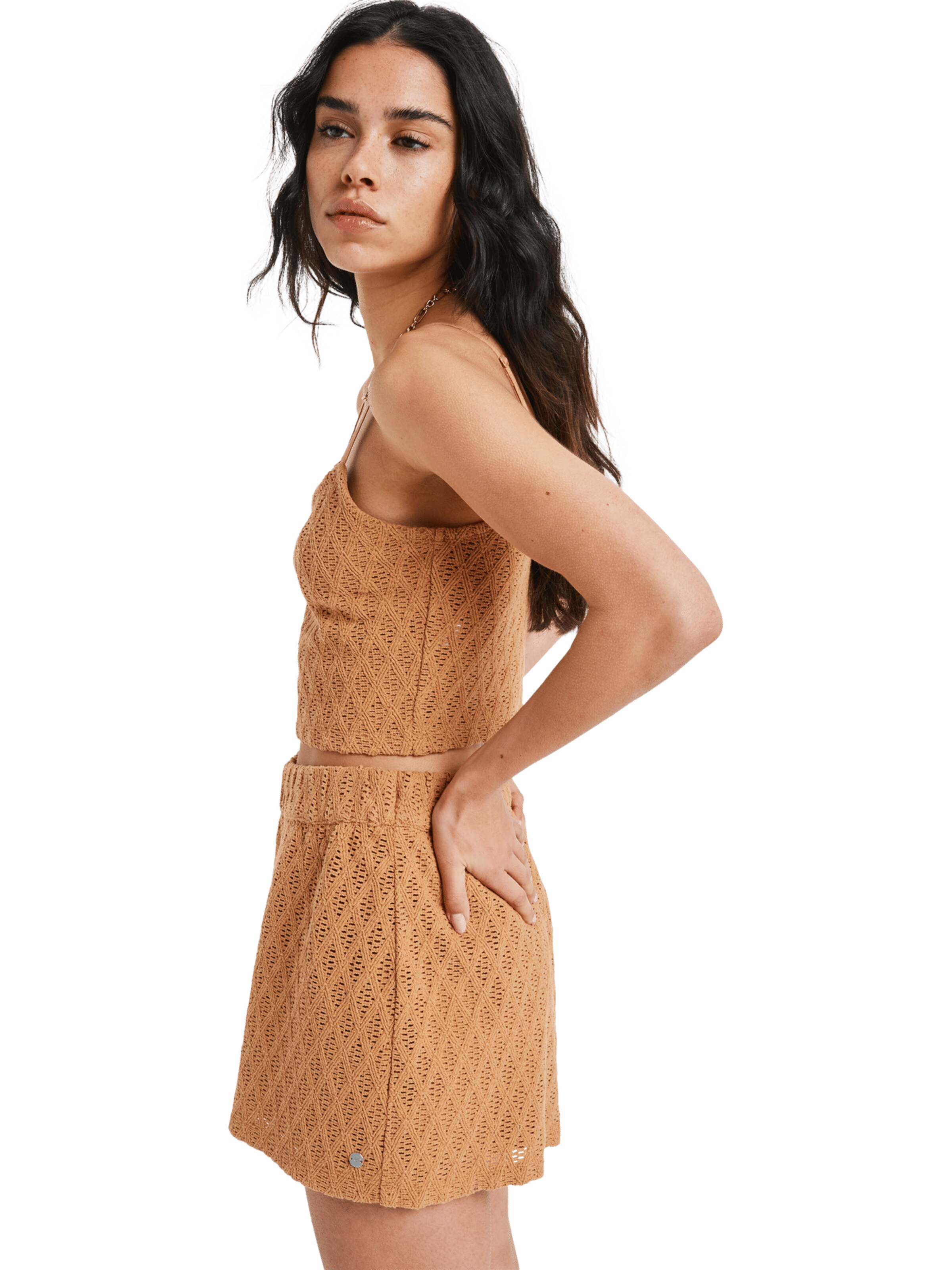 ROXY Knitted Top 'Ocean Sounds' in Brown