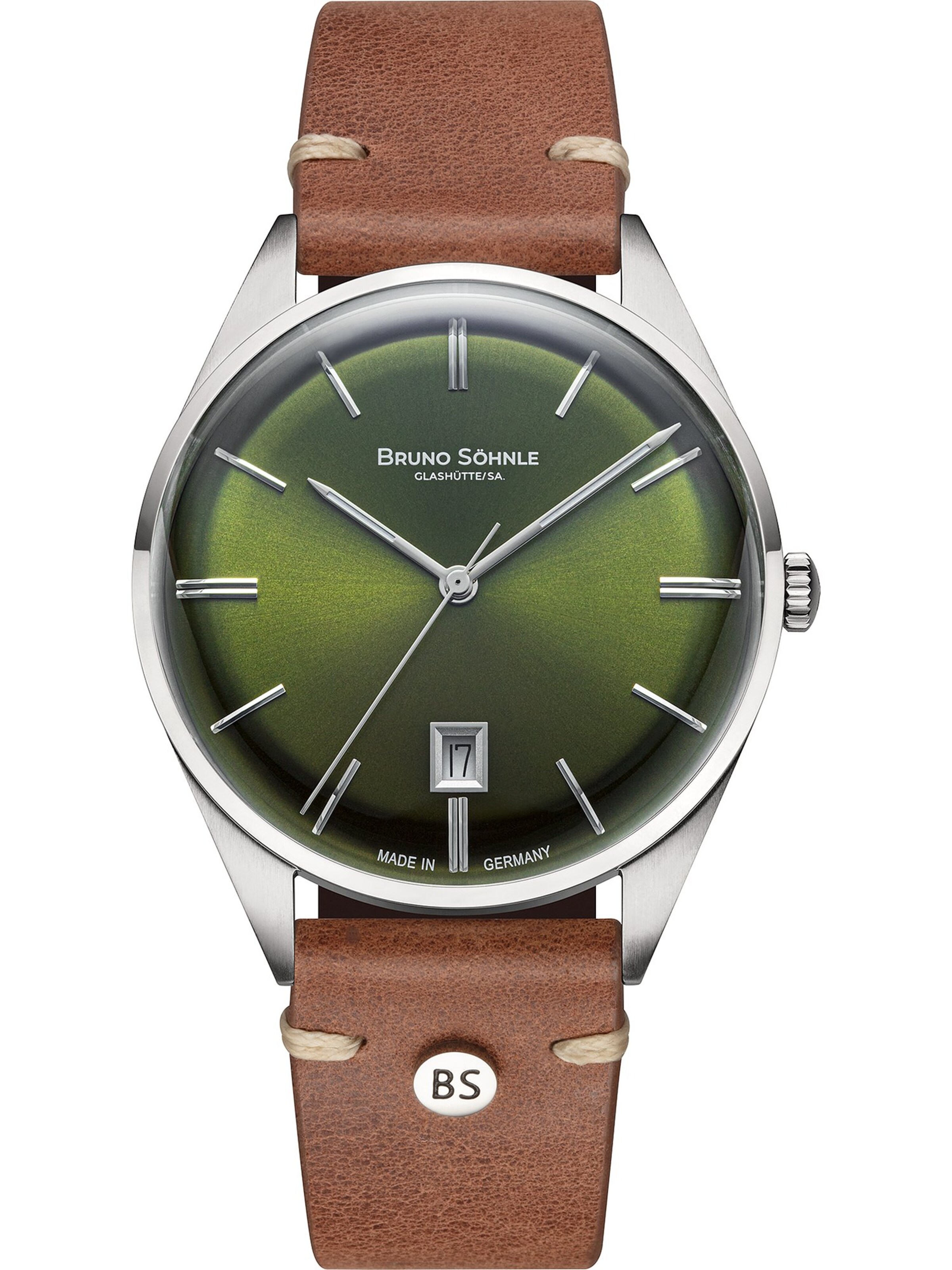 Bruno Söhnle Analoguhr in Grün: Vorderseite