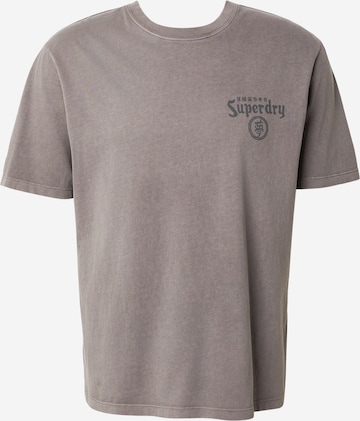 Superdry & Co Shirt 'TOKYO NARRATIVE' in Grey: front