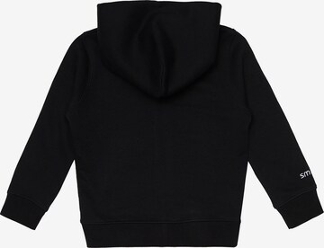 smiler. Zip-Up Hoodie in Black