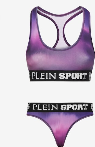Completo sportivo 'Optical' di Plein Sport in lilla: frontale