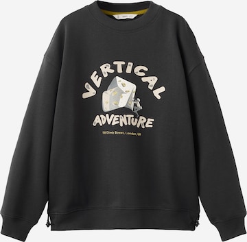 MANGO KIDS Collegepaita 'ECHEESE' värissä harmaa: etupuoli