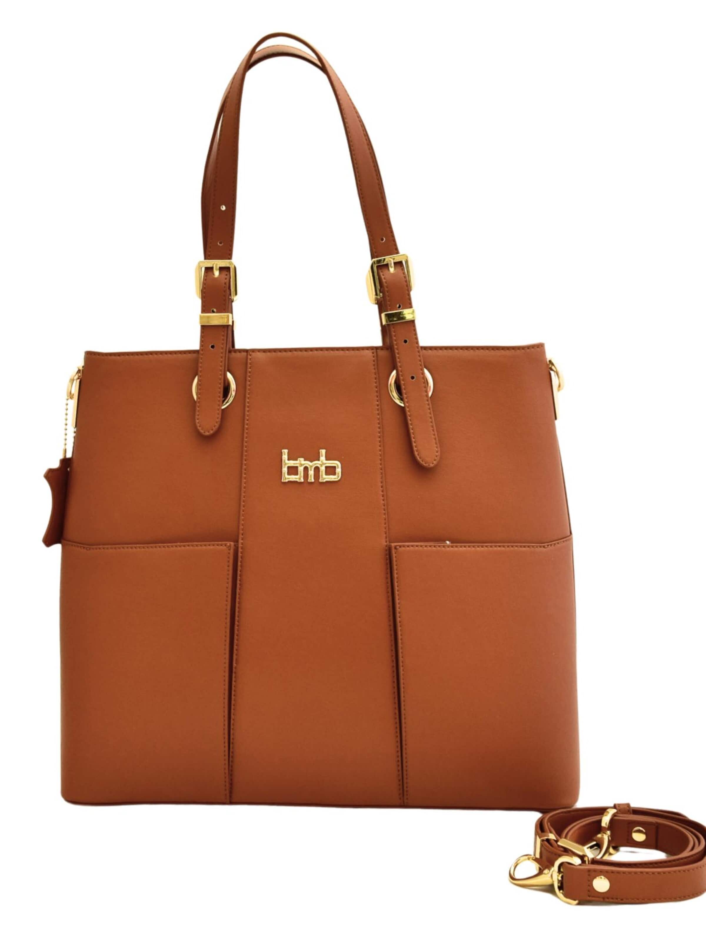BMB BAGS Handbag 'Aundrey' in Brown: front