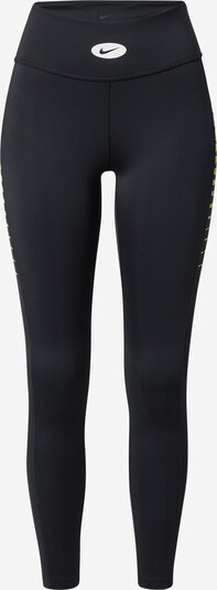 NIKE Pantalon de sport en vert fluo / noir / blanc, Vue avec produit