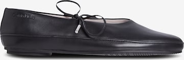 juoda Calvin Klein Balerinos su dirželiais: priekis