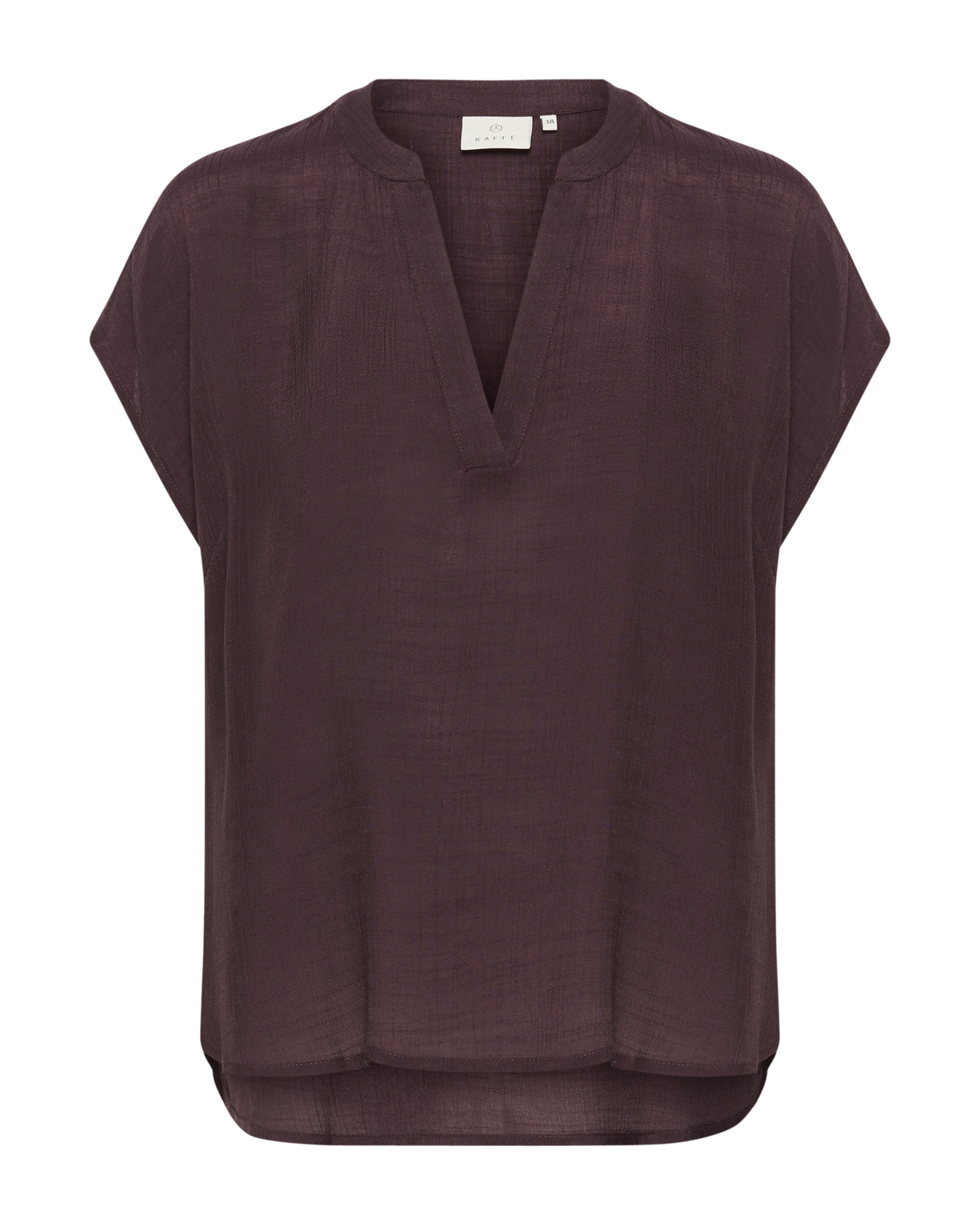 Camicia da donna di Kaffe in marrone: frontale