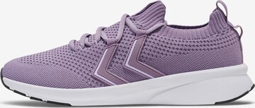 Baskets basses Hummel en violet : devant