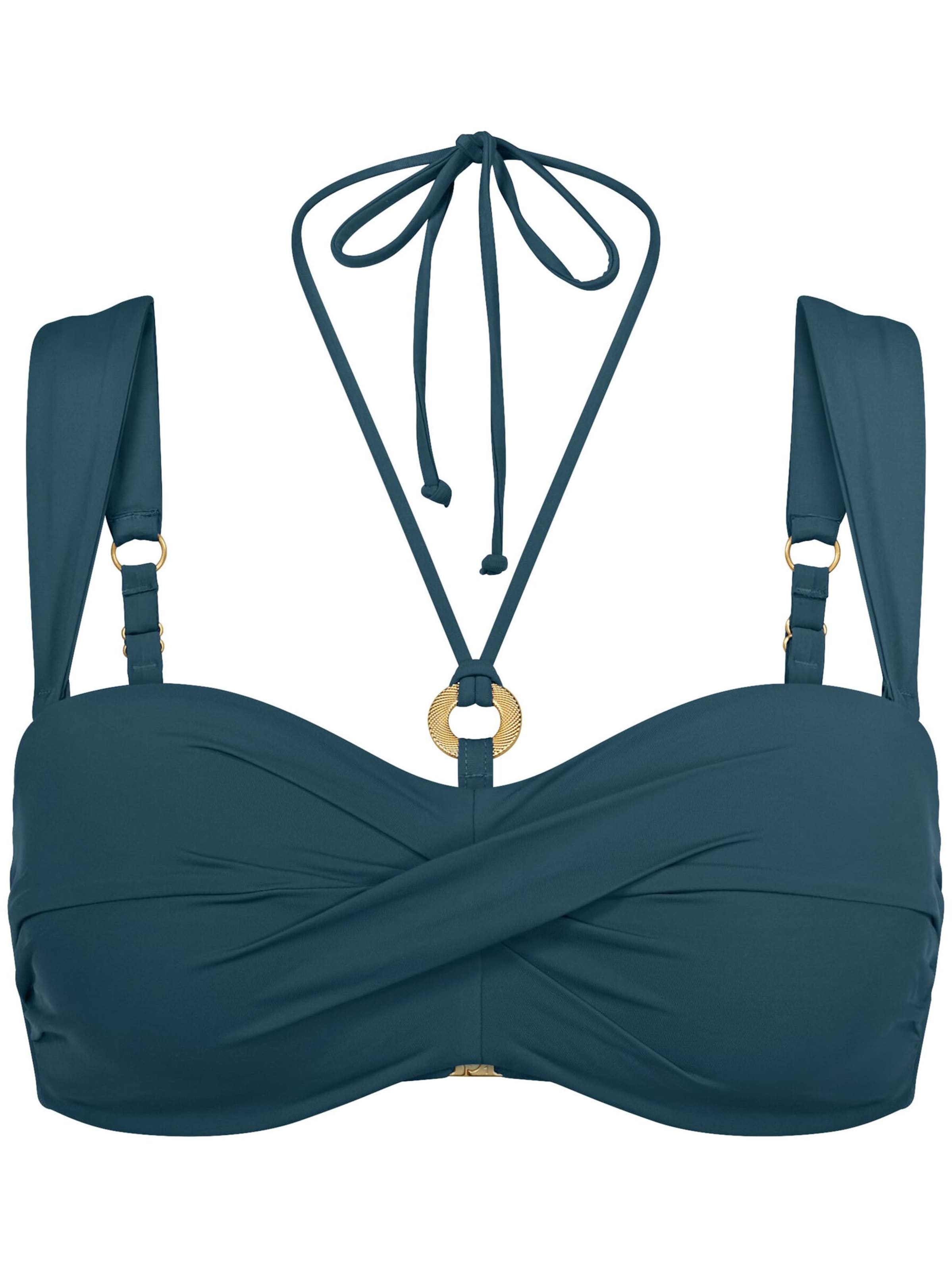 TRIUMPH Bustier Bustier-Bikini-Top ' Summer Twist ' in Blau: Vorderseite
