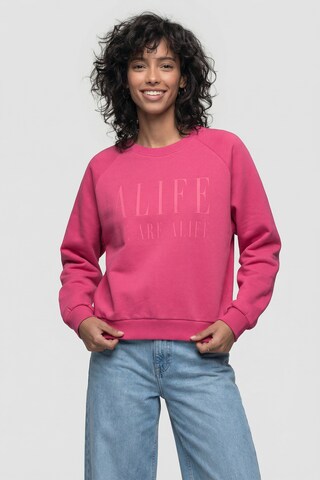 alife & kickin Sweatshirt 'ThyraAK P' in Pink: Vorderseite