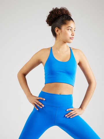 Girlfriend Collective Bustier Sport bh 'Cleo' in Blauw: voorkant