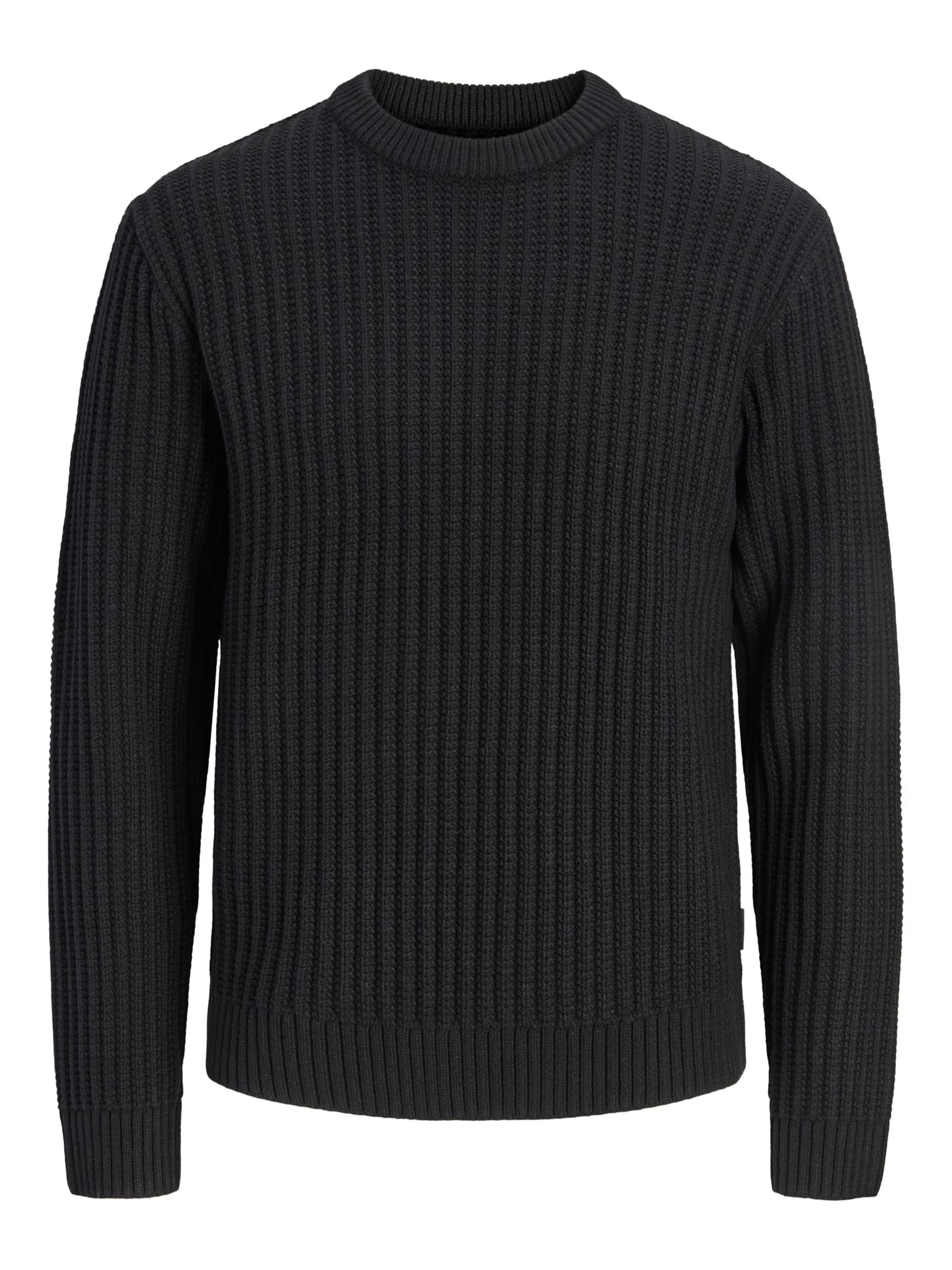 JACK & JONES Sweater in Black: front