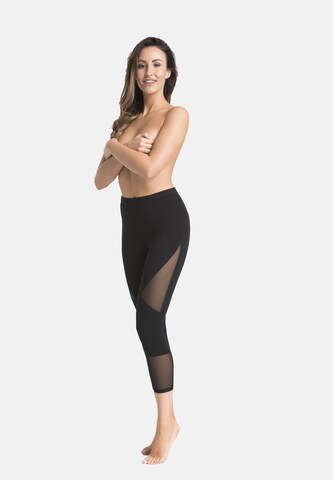 TEYLI Skinny Legginsy 'Tina' w kolorze czarny