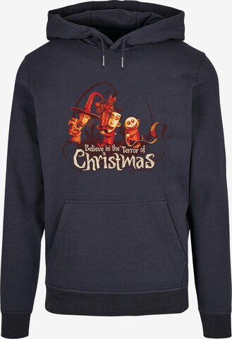 ABSOLUTE CULT Sweatshirt 'The Nightmare Before Christmas - Christmas Terror' in Blau: predná strana