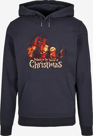 ABSOLUTE CULT Sweatshirt 'The Nightmare Before Christmas - Christmas Terror' in Blauw: voorkant