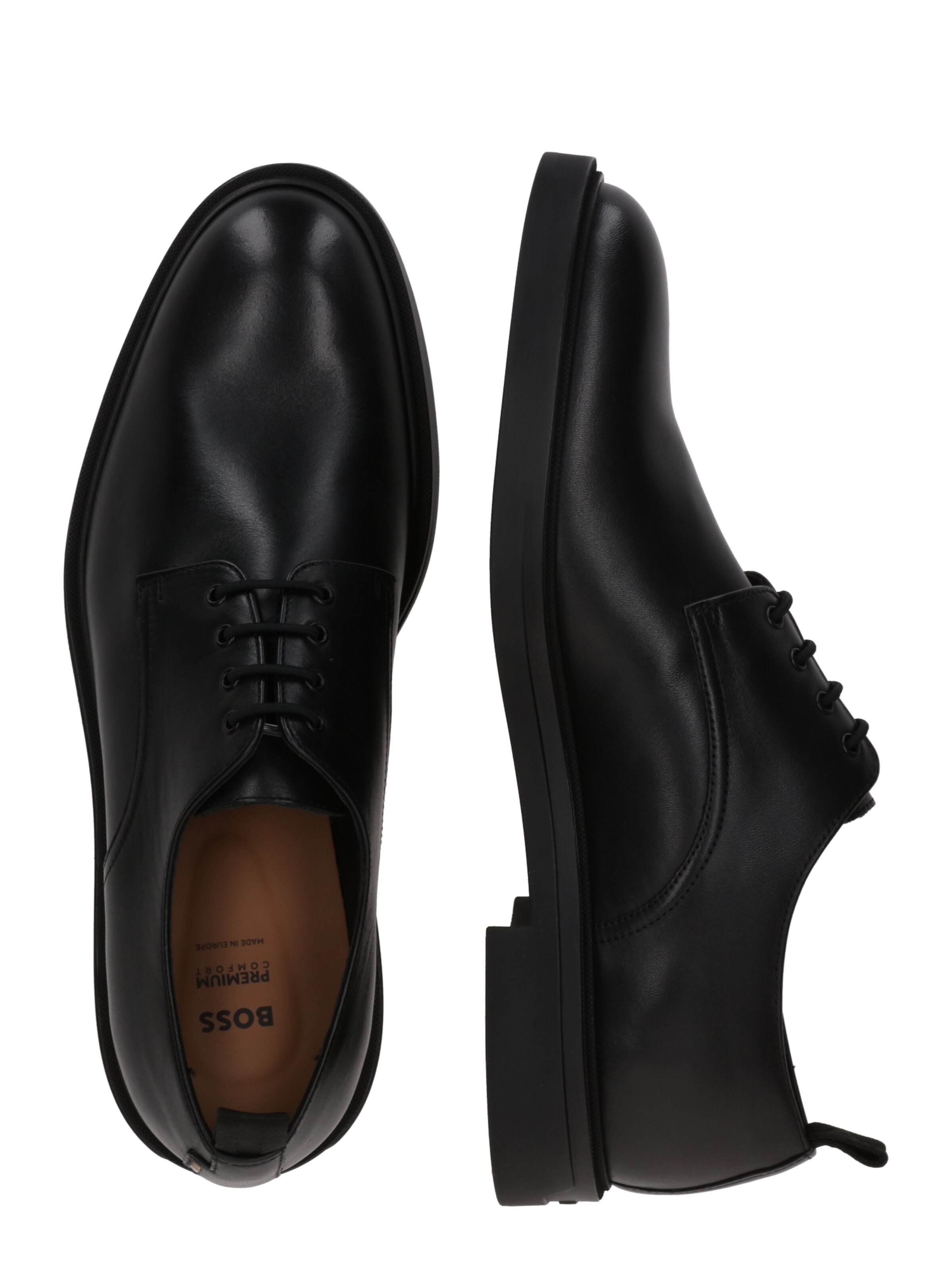 BOSS Обувь на шнуровке 'Calev' в Черный