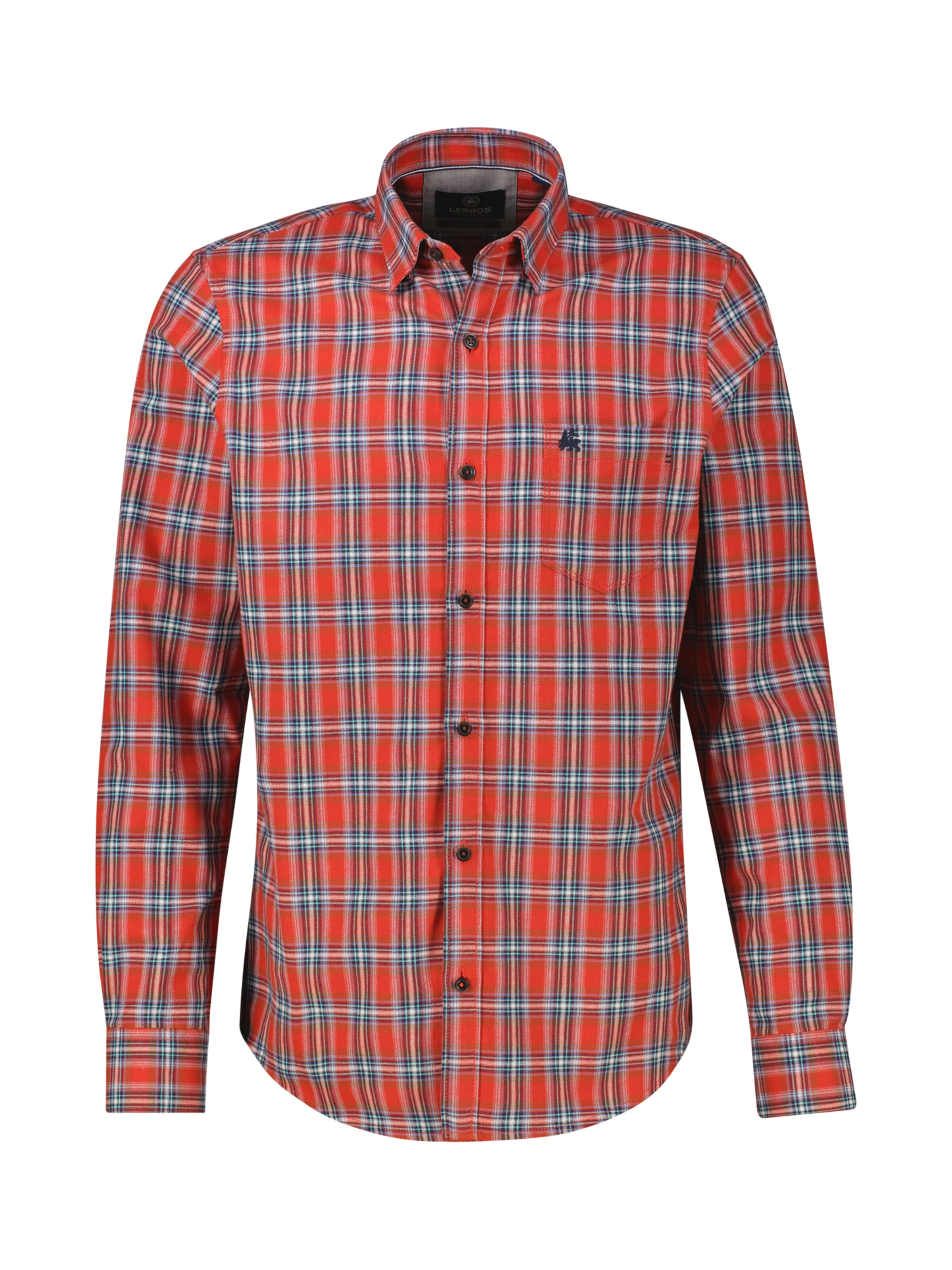 LERROS Regular fit Button Up Shirt in Red: front