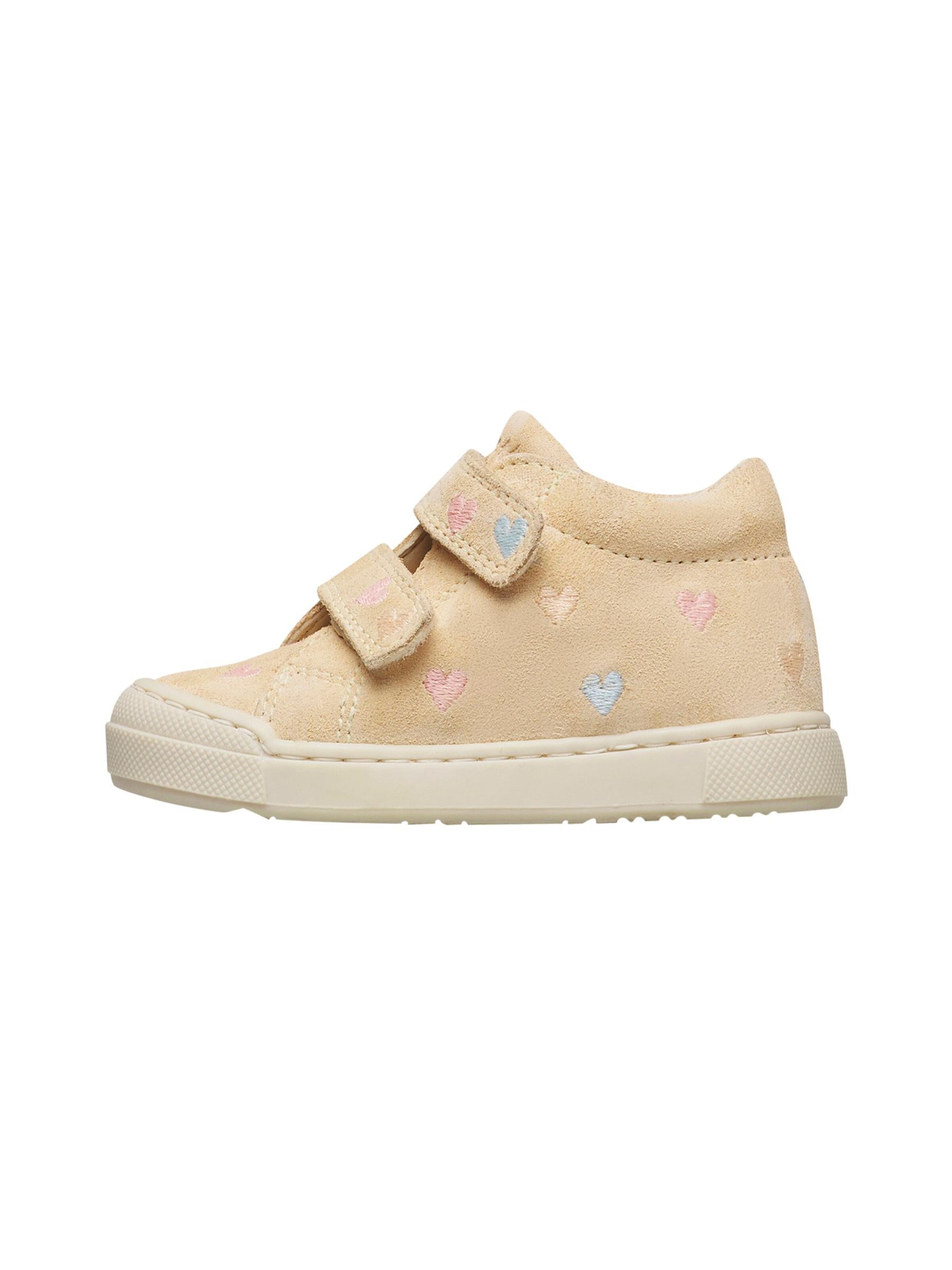 Falcotto Sneakers 'SNOPES EMBR.HEART VL' in Beige: voorkant