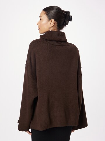Misspap Oversized Sweater in Brown