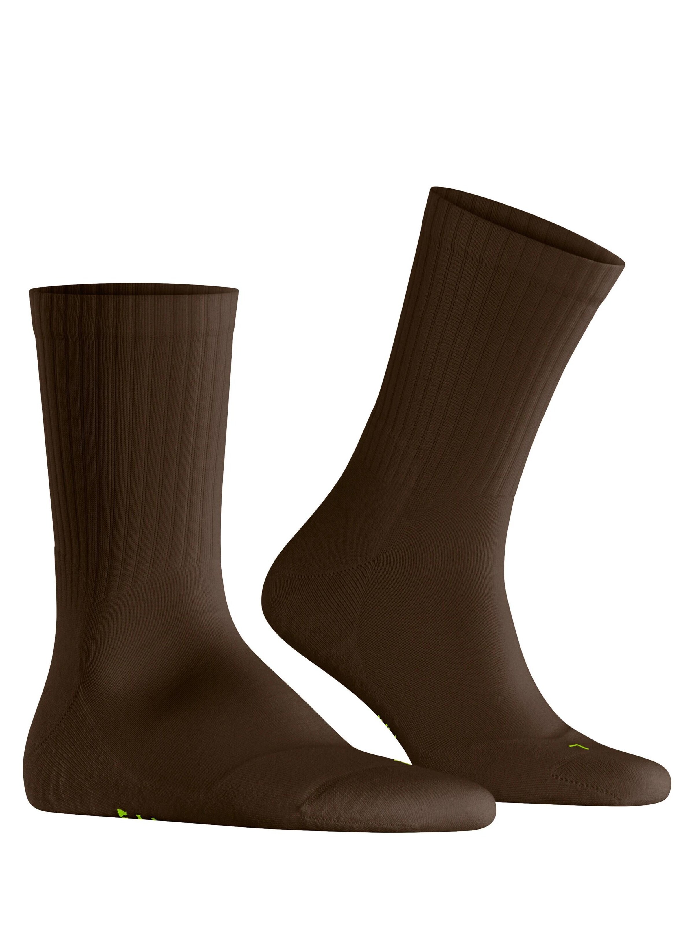 FALKE Socken 'Run Rib Crew'‌‌‌‌‌‌‌ in Braun