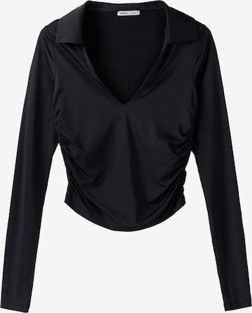 Bershka Shirt in Schwarz: predná strana