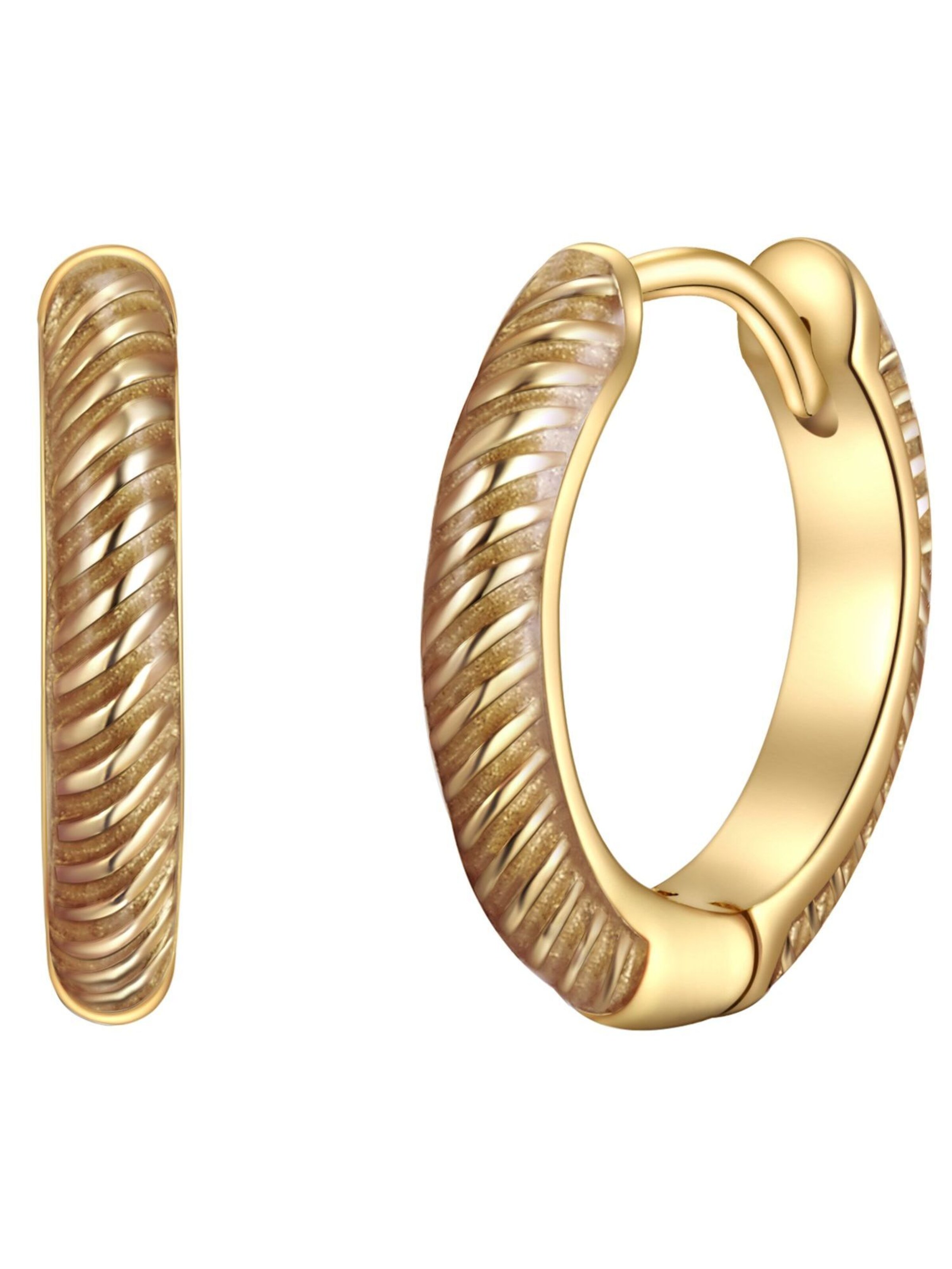 Boucles d'oreilles Glanzstücke München en or : devant