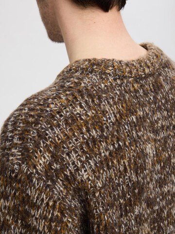 Pull-over 'SLHPepper' SELECTED HOMME en marron