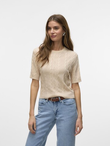 Pull-over 'Annika' VERO MODA en beige : devant