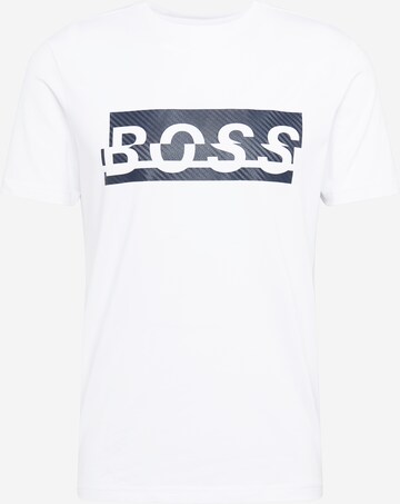 BOSS Green Shirt in White: front