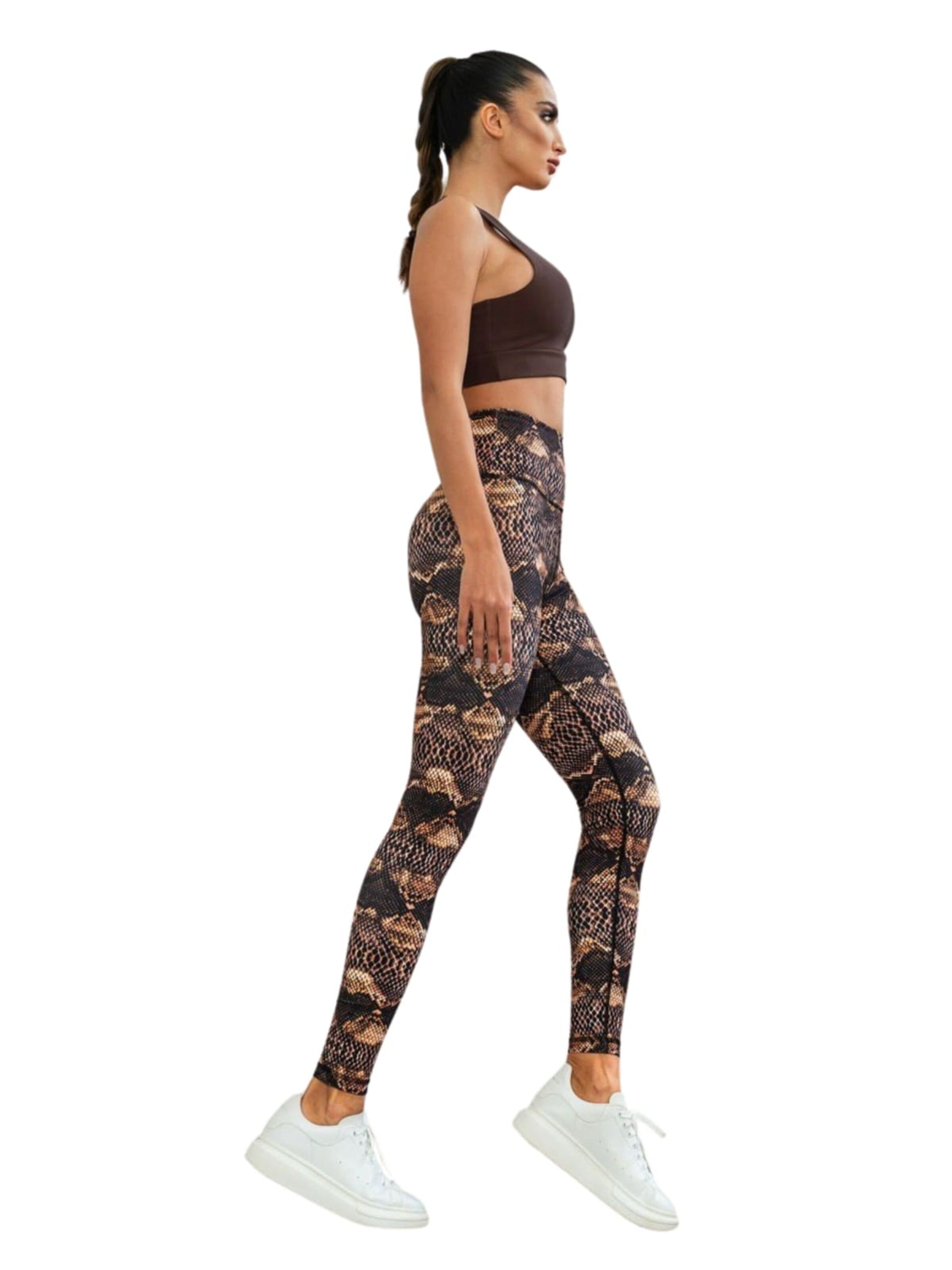 Lismina Slim fit Leggings '411' in Brown