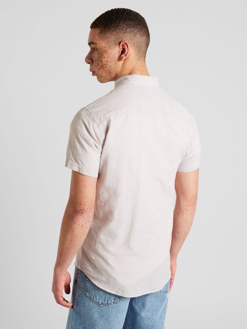 JACK & JONES Slim Fit Hemd 'SUMMER' in Beige