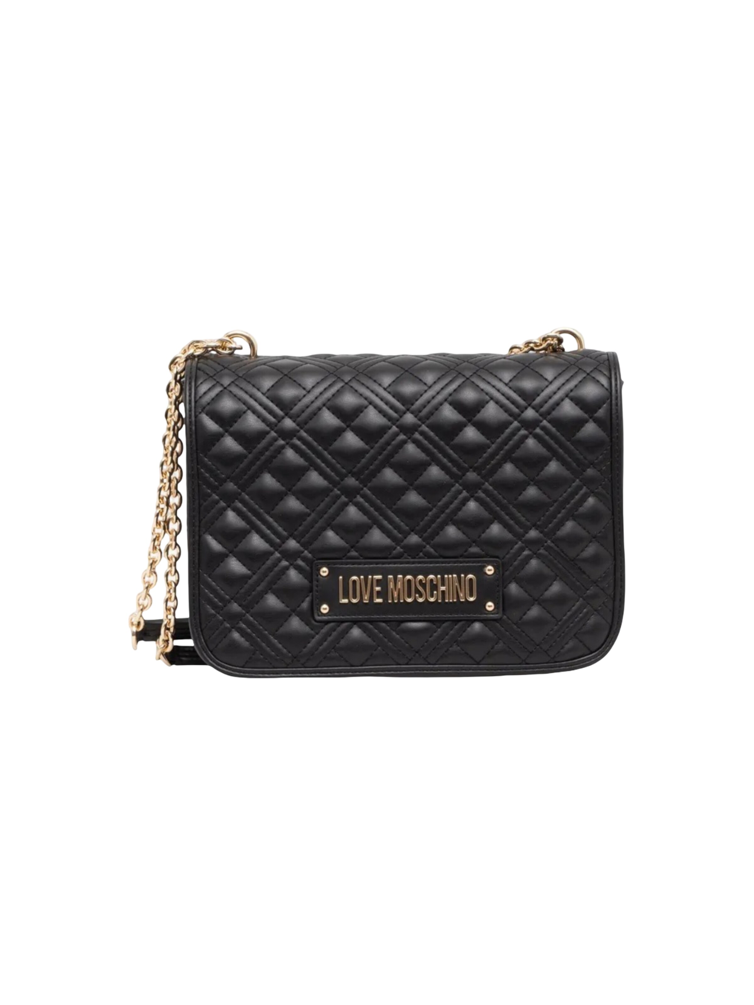 Borsa a spalla 'QUILTED PU JC4000PP1' di Love Moschino in nero: frontale