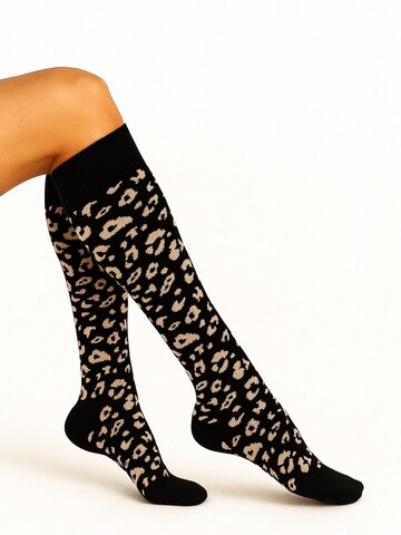 Lycille Knee High Socks in Black