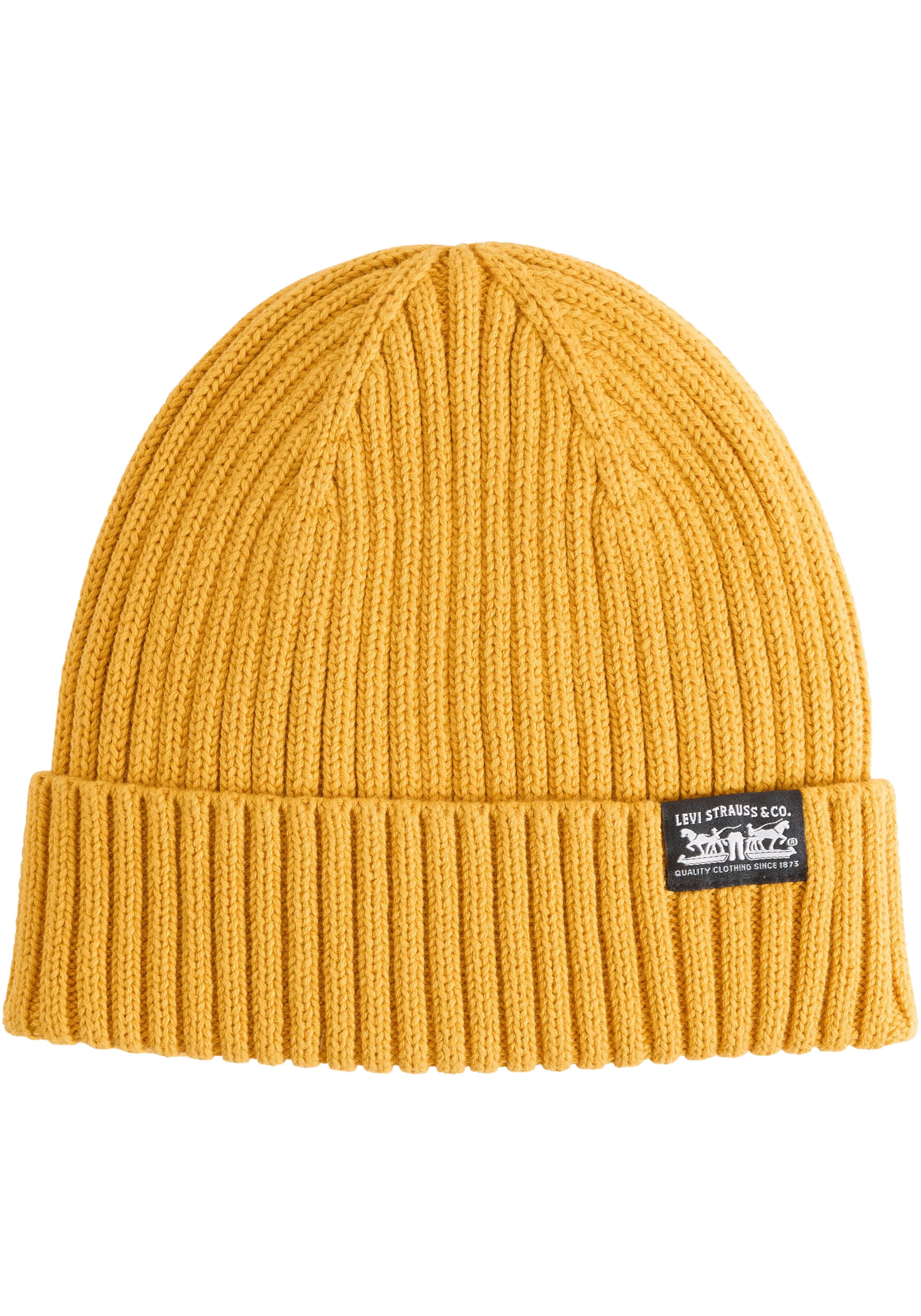 LEVI'S ® Levi's® Strickmütze in Gelb: Vorderseite