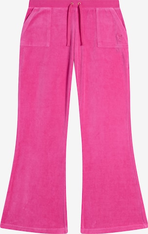 Flared Pantaloni di Juicy Couture in rosa: frontale