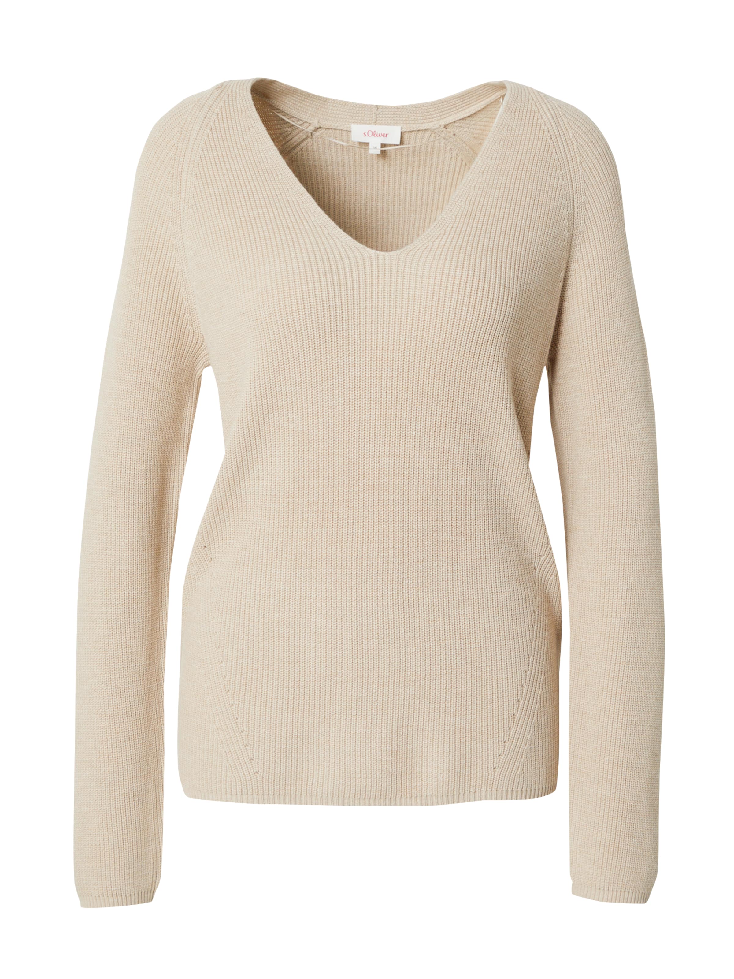 s.Oliver Pullover in Beige: Vorderseite