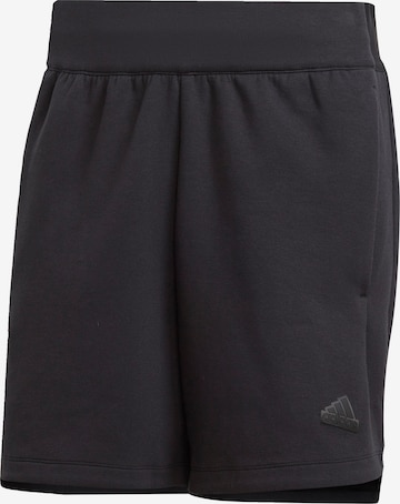 ADIDAS SPORTSWEAR Loose fit Workout Pants 'Z.N.E. Premium' in Black: front