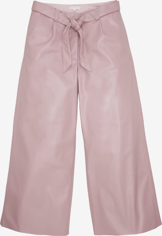 TOM TAILOR Loose fit Pleat-Front Pants in Purple: front