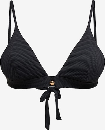juoda Karl Lagerfeld Trikampė Bikinio viršutinė dalis 'HOTEL': priekis