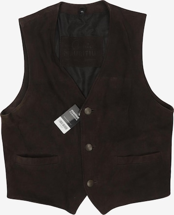 Mauritius Weste XL in Braun: Vorderseite