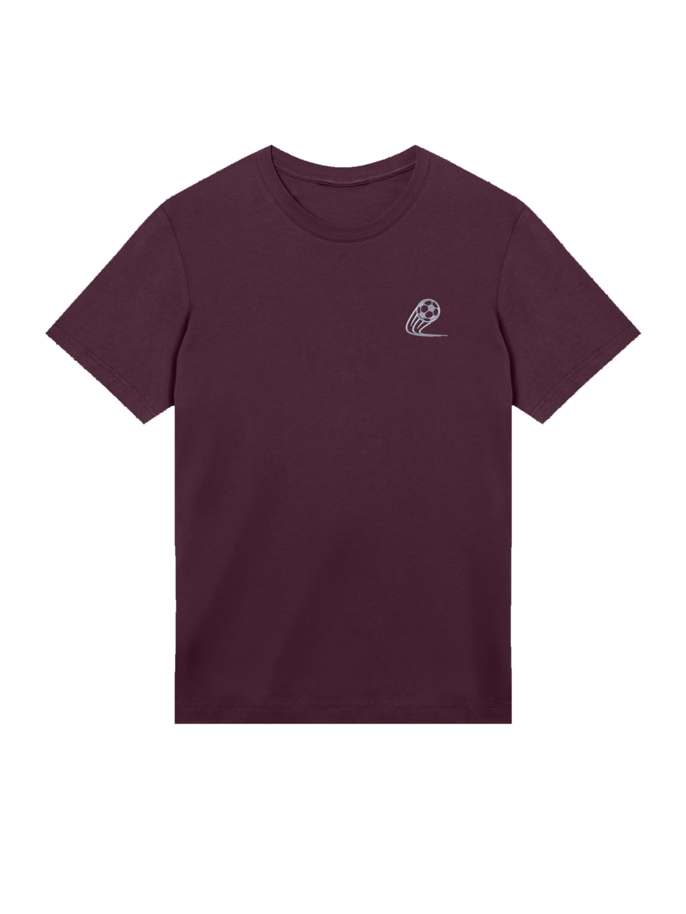 T-Shirt 'Football Stickerei' F4NT4STIC en violet : devant